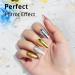 Gold & Silver Chrome Nail Powder - 12 Iridescent Holographic Colors | Metallic Mirror Effect for Stunning Nail Art - Buy Online on GoSupps.com