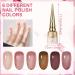 6 Colors Gel Nail Polish 15ML Pink Series Gel Polish Set Soak Off UV/LED Lamp Highlight Gel Nail Varnish Nail Art Polish Nail Art Varnish Set for Nail Art Salon and Manicure DIY at Home - Buy Online on GoSupps.com