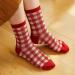 Chinese New Year Zodiac Red Socks - 3 Pairs, Size 34-39, Fashionable & Warm Cotton Women's Socks - Buy Online on GoSupps.com