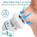 Rechargeable Electric Foot File PediVac - Callus Remover with Built-In Vacuum | Mess-Free Exfoliation for Feet | 2000 RPMs for Dead Skin Removal - Buy Online on GoSupps.com