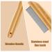 Wooden Handle Scalp Crest Comb - Extra Fine Tooth Flea & Lice Comb for Dogs Cats & Kids | Multi-Functional Grooming Tool - Buy Online on GoSupps.com