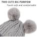 XIAOHAWANG Winter Warm Baby Hood Hat with Fleece Lining - Gray Pompom | 6-24 Months - Buy Online on GoSupps.com