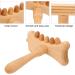 Wood Roller Massager - Manual Gua Sha Tool for Acupuncture Cellulite & Lymph Drainage Therapy - Effective Fascia & Neck/Back Massage Device - Buy Online on GoSupps.com