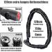 Meisax 120cm High-Safety Bicycle Lock | 6mm Hardened Steel Chain Lock with 2 Keys | Ideal for Bicycles Motorcycles Scooters & E-Bikes - Buy Online on GoSupps.com