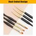 Sularpek 3-Piece Nail Brush Set for Gel Nails | Professional Nail Art Brushes & Painting Pens | Perfect for UV Gel Nail Designs - Buy Online on GoSupps.com