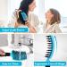 Boar Bristle Hair Brush 2 Pack | HIPPIH Wet & Dry Curved Vented Brush | Voremy Magical Detangler for Kids, Men & Women | Adds Shine, Smooths Curly Thick Hair - Purple & Blue - Buy Online on GoSupps.com