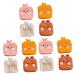 Lurrose 12 -piece storage bag for women's bandages sweet stylish napkin bag Small diaper bag holder for breastfeeding inserts sweet hygiene pocket fashion fabric girl fabric pad different colors x 3 pieces 1 piece (1 Pack)