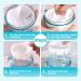Okcnoupp Dental Retainer Case Denture Cleaning Box with Strainer & Mirror (Free Chewer + Braces Extractor + Brush) Suitable for Removable Braces Storage Soaking Cleaning Round - Buy Online on GoSupps.com