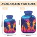 Hot Water Bottle 2L with Cover - Tropical Coconut Tree Design for Pain Relief & Warmth | Ideal Hand & Feet Warmer for Winter - Buy Online on GoSupps.com