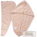 Chillife Premium Hair Turban Set - Quick-Dry Microfiber Towels with Button & Adjustable Hair Band (Beige) | Ideal for All Hair Types - Buy Online on GoSupps.com