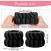 WLLHYF 2-Piece Microfiber Face Washing Wristbands for Women - Black | Spa Wash Bands for Makeup Removal, Skin Care, Yoga, and Sports - Buy Online on GoSupps.com
