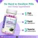 High Absorption Calcium Gummies Sugar Free Calcium Magnesium Supplement with Potassium Vitamin D3 for B0ne & Teeth Strength Muscle Function - Vegan Elderberry Flavor 60 Cts Sweet Elderberry 60 Count (Pack of 1) - Buy Online on GoSupps.com
