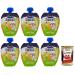 Italian Gourmet E.R. Melinda Passata di Mela & Pera Fruit Puree 100% Apple and Pear 90 g + 400 g Box of 6