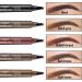 2 PCS Eyebrow Pencil Eyebrow Pen Long Lasting Waterproof Eyebrow Pencil Microblading Eyebrow Pen Eye Brow Pencils for Women Natural Looking Black & Reddish-brown 2 count (Pack of 1) 02 Black & Reddish-brown - Buy Online on GoSupps.com