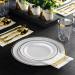 175Pcs Gold Plastic Dinnerware Set for 25 Guests Disposable Lace Plates for Party Includes: 25 Dinner Plates 25 Dessert Plates 25 Gold Silverware Set 25 Cups 25 Napkins - Buy Online on GoSupps.com