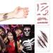 Sibba Fake Blood Temporary Tattoo Body Art Skin Stickers - 10 Pieces Horror Realistic Bloody Wound Stitch Scar Scab Bruise Halloween Cosplay Makeup Kit - 4 Styles - Buy Online on GoSupps.com