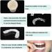 Flipped Warm False Teeth Veneers - 2 Pairs White Dentures for Men & Women | Provisional Cosmetic Teeth Set - Buy Online on GoSupps.com