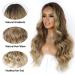 26 Inch Ombre Blonde Wavy Wig for Women - Heat Resistant Synthetic Fiber - Natural Look for Daily & Party Wear - Buy Online on GoSupps.com