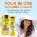 Spf 50+ Face Moisturiser Sunscreen - High-Power Ultraviolet Isolation Advanced Sun Cream - Face Sunscreen to Glowing Skin Tone - Vitamin C Suncream Waterproof & Long-Lasting - Non-Greasy Fresh Smell - Buy Online on GoSupps.com