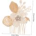 Mikinona Gold Leaf Side Comb Wedding Bride Headpiece Decorative Hair Combs Girl Headpiece Comb for Bridesmaid Hair Comb for Bride Hair Comb for Side Comb Headpiece Hair Comb Clip - Buy Online on GoSupps.com