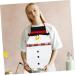DOITOOL Christmas Apron Xmas Waitress Aprons Cooking Apron Santa Claus Outfit Xmas Kitchen Apron Holiday Apron Christmas Kitchen Apron Hair Cutting Cape Work Fabric At Home Decorations - Buy Online on GoSupps.com