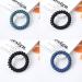 10 Piece Spiral Telephone Cable Hair Ties | Elastic Coil Hair Bands in 5 Colors | Traceless Stretchy Hair Rings for All Hair Types - Black - Buy Online on GoSupps.com