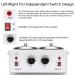 Professional Dual Wax Warmer Heater for Hair Removal - Salon Quality SPA Equipment with Adjustable Temperature Set - Includes 100 Wax Applicator Sticks - 101 Piece Set - Buy Online on GoSupps.com
