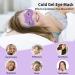 Cavoilu Sleep Mask 2-Pack with Gel Eye Mask for Dark Circles - Hot & Cold Reusable Eye Masks for Stress Relief - Purple - Buy Online on GoSupps.com