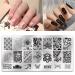 Biutee Nail Stamping Plates Set - Lace Flower Animal Pattern Nail Art Stamp Template with Stamper and Scraper - Nails Tool 7 Piece Set - Buy Online on GoSupps.com