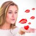 30 Pieces Valentine Heart Lip Gloss Tube Containers with Funnels - 5ml Empty Mini Plastic Tubes for DIY Cosmetics - Great Valentine's Day Gift for Women and Girls - Buy Online on GoSupps.com