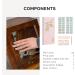 NAILOG Semi Cured Gel Nail Strips 34 pcs Salon-Quality Gel Nail Stickers Long Lasting Nail Wraps for Women with Soft Gel Finish Shimmery Stars - Buy Online on GoSupps.com