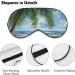 Buy Summer Beach Sleep Mask - Soft Light-Blocking Flip Flop & Starfish Design for Women | Adjustable Eye Cover & Blindfold - Buy Online on GoSupps.com