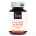 INCAS Organic Certified Pumpkin Seed Oil, 3,000mg Per Serving, 180 Softgels | Cold Pressed, Pure Virgin Oil, Herbal Supplement | Supports Urinary, Bladder & Prostate Health | Non-GMO