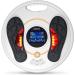 Circulatory stimulator improves the blood circulation and neuropathy combats knee and leg pain electrical muscle stimulation with 99 intensity levels & remote control- OSITO white