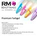 Color Gel Metallic Yellow UV LED Nail Gel - RM Beautynails 5ml - Perfect for Nail Art & Design - Buy Online on GoSupps.com