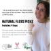 200 Vegan Reusable Natural Dental Floss Picks with Dental Pick - Plaque Remover for Teeth Cleaning - Biodegradable Mint Flossers - Buy Online on GoSupps.com