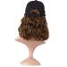 MapofBeauty Short Curly BOB Synthetic Hair Extension Baseball Hat Wig (Brown) - 13 Inch/33 cm - Buy Online on GoSupps.com