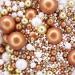 200g PEARL MIX - ROSE GOLD and GOLD METALIC Sprinkles 6485 edible cake decorations 200g