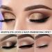 FOCALLURE Liquid Glitter Eyeshadow - Long Lasting Waterproof Metallic Eye Shadow in SAND - Buy Online on GoSupps.com