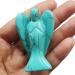 Lovionus89 Synthesis Green Howlite-T rkis W chter Angel Statue - Hand-Carved Healing Crystal Decoration 5cm | Shop Internationally - Buy Online on GoSupps.com