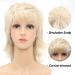 Short Blonde #88 Mullet Wig for White Women - 12 Inch Layered Pixie Cut with Bangs - Buy Online on GoSupps.com