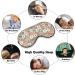 Daisy Flower Pattern Sleep Mask for Women | Adjustable Eye Shades Cover with Elastic Strap - Perfect for Travel & Relaxation - Buy Online on GoSupps.com