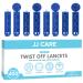 JJ CARE Twist Off Blood Lancets (Pack of 400) Sterile Lancets for Diabetes Testing Lancets for Blood Testing 30-Gauge lancets for Lancing Device Triple Beveled Tip Lancets