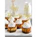 Shop 24PC Gold Glitter 70th Birthday Cupcake Toppers - 1954 Vintage Party Decorations & Accessories - Buy Online on GoSupps.com
