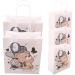 Amosfun 5pcs Small Gift Bag Gift Tote Bags Medium Gift Bags Packing Bags for Florist Wrapping Bags for Presents Gift Packing Pouch Gift Bags with Handles Paper Bouquet Bag Shopping Dark