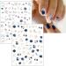 JMEOWIO 9 Sheets Spring Flower Nail Art Stickers Decals Self-Adhesive Floral Summer Nail Supplies Nail Art Design Decoration Accessories - Buy Online on GoSupps.com