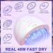 Morovan Poly Gel Nail Kit with UV Light Starter Kit - Professional Gradient Gel Poly Nail Kit for Beginners - Includes 5 Poly Gel Nail Colors and 3 Gel Polish Slip Solution - DIY Nail Builder Nails Gel Set - Cat Eye Effect Included - Buy Online on GoSupps.com