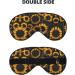 Sunflower Blooming Flowers Unisex Sleep Mask | Double-Sided Eye Mask for Sound Sleep & Skin Care - Buy Online on GoSupps.com
