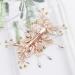 Flower Bridal Wedding Hair Clip Rhinestone Bridal Headpiece Hair Barrette Crystal Handmade Hair Accessories for Women Girls Brides Bridesmaid - Buy Online on GoSupps.com