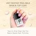 UNT Fantasy Peel Off Base & Top Coat - Toxic-Free 2-in-1 Quick Dry Nail Polish for Nail Art - Pregnancy-Safe & Kids-Friendly - Cruelty-Free Formula (0.3 Fl Oz) - Buy Online on GoSupps.com